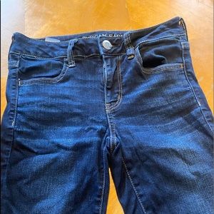 American Eagle Dark Wash Jeggings Size 4